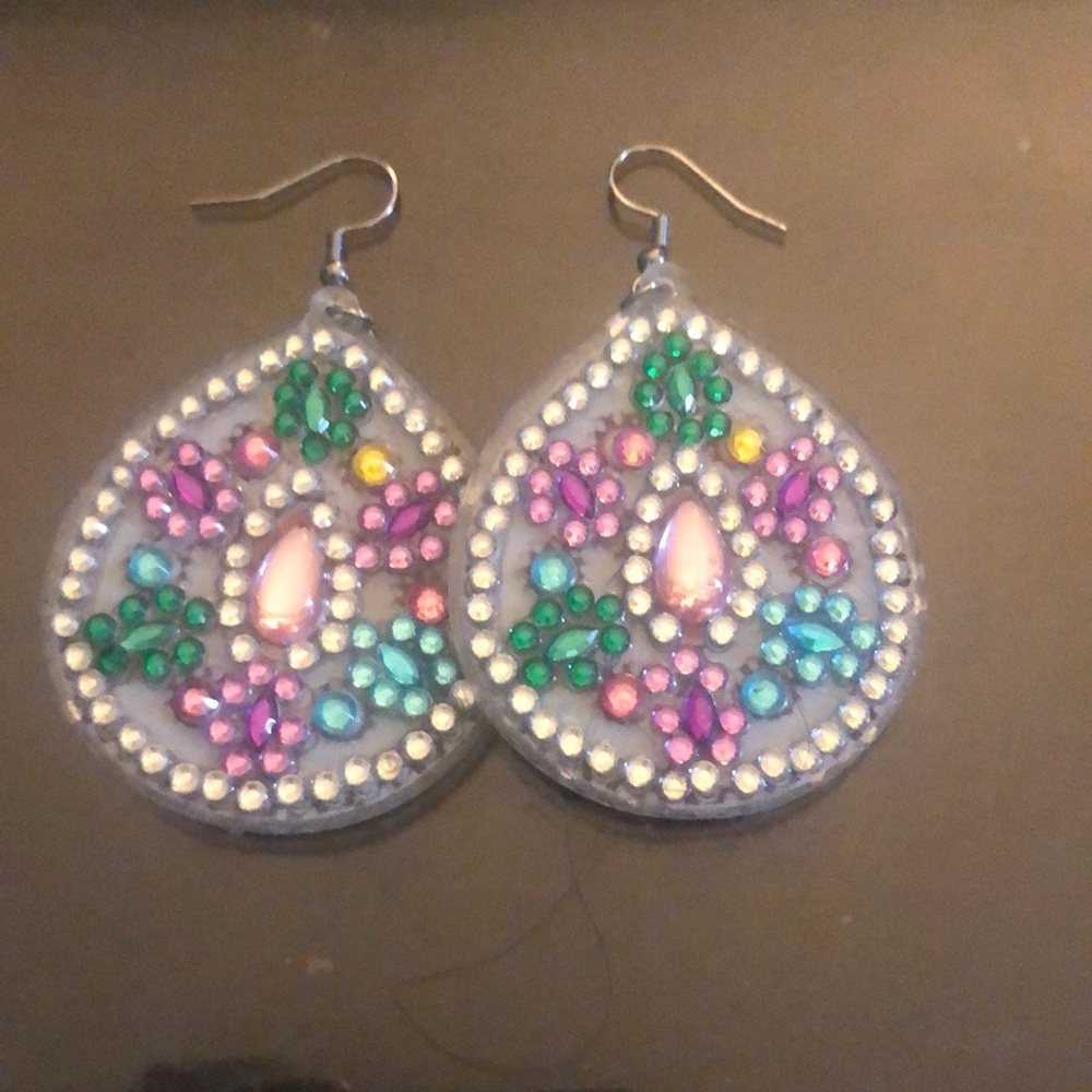 Colorful Teardrop Earrings